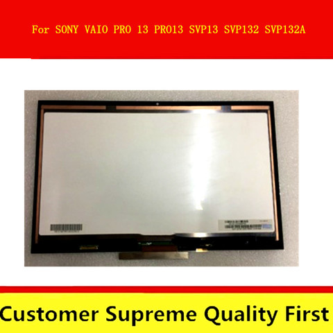 Original 13”Display For SONY VAIO PRO 13 PRO13 SVP13 SVP132 SVP132A SVP1321 LCD Touch Screen Touch Digitizer Glass Front Bezel ► Photo 1/4