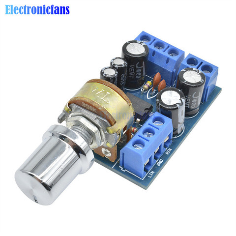 TDA2822M Audio Amplifier Module 2 * 1W Dual Channel Stereo Audio Power Amplifier Board with Potentiometer Switch DC 1.8 -12V ► Photo 1/6