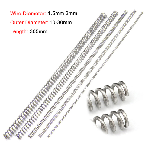 1PCS 305mm Y-type Compression Spring Wire Dia 1.5mm 2mm Long Pressure Spring 304 Stainless Steel ► Photo 1/4