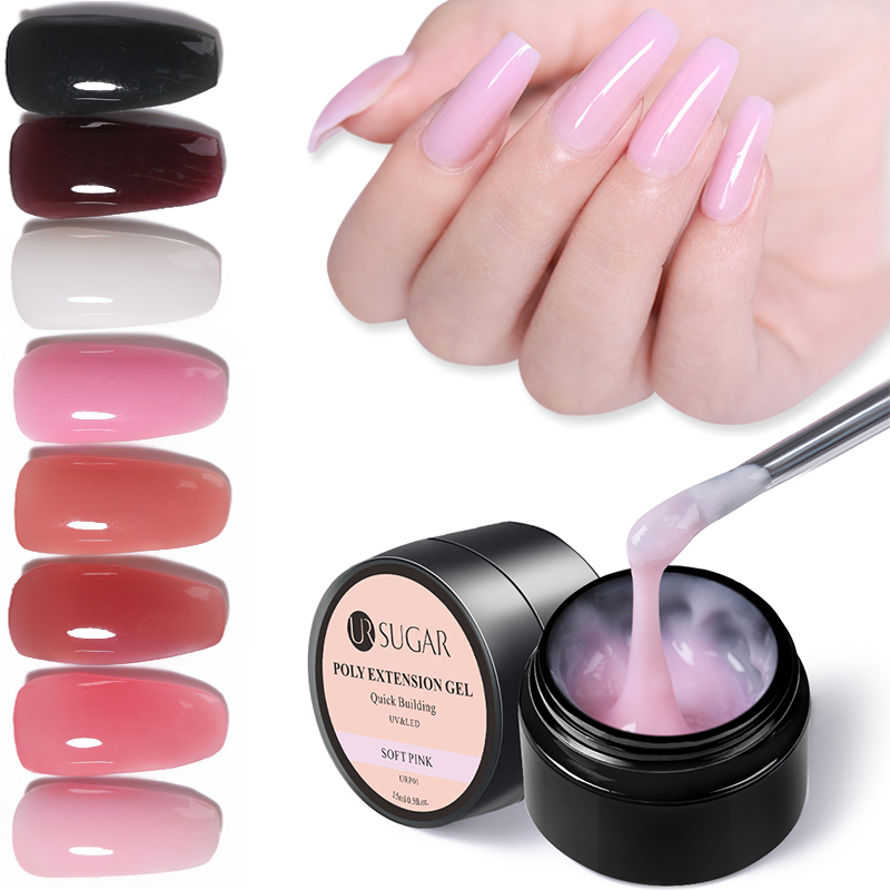 Buy Online Ur Sugar 15ml Jelly Builder Acrylic Gel Poly Uv Gel Clear Nude Pink French Nail Extension Finger Builder Nail Gel Polish Alitools