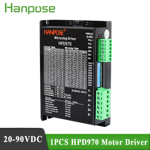 NEMA17 Motor driver HPD970 2.8A 90VDC New arrival 42/57/86 stepper motor driver segments upgraded version for CNC Router ► Photo 1/6