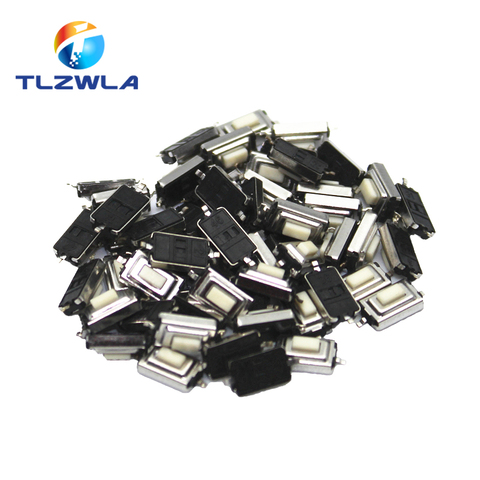 100pcs Touch Micro Switch 3*6*2.5mm SMD White Button Head 3x6x2.5 ► Photo 1/3