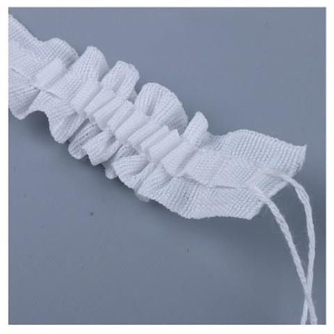 2-Draw Pinch Tape Curtain White Curtain Heading Tape For Korean hook lifting hook Tape Cotton Blend Curtains Accessories CP101D3 ► Photo 1/6