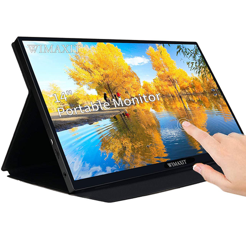 WIMAXIT Portable Touch Monitor 14 Inch 98% sRGB FHD IPS Computer External Display USB-C Gaming Screen with 2 USB C Ports ► Photo 1/6