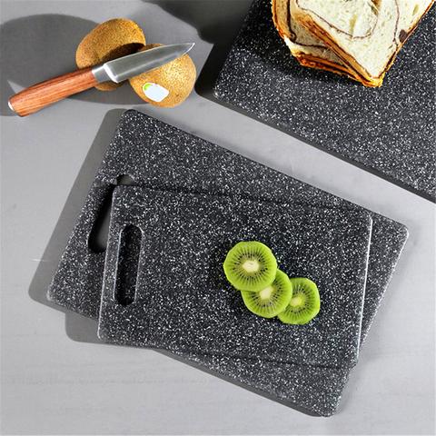 Simulation Marble Color PP Plastic Cutting Board Kitchen Chopping Board Kitchen Hanging Hole Design Dishwasher Safe ► Photo 1/6