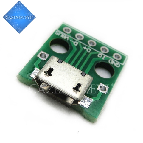 10pcs/lot USB to DIP Adapter 5pin female connector B type pcb converter pinboard 2.54 In Stock ► Photo 1/1