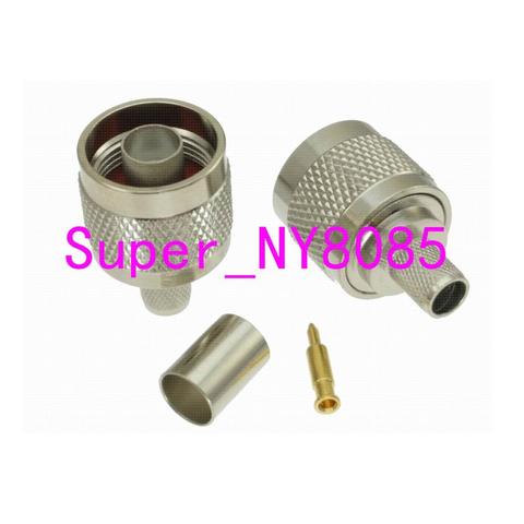 1pce Connector N male plug crimp RG5 RG6 5D-FB LMR300 cable straight ► Photo 1/5