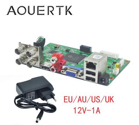 AOUERTK 1080P/1080N/5MP 5in1AHD CVI TVI CVBS 4CH CCTV DVR board H.265/H.264 1*SATA XMEYE ► Photo 1/4