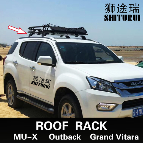 FOR Isuzu MU-X SUBARU Outback 2007-2022 Suzuki Grand Vitara Car bald section mute section cross bar load bar aluminum alloy ► Photo 1/1