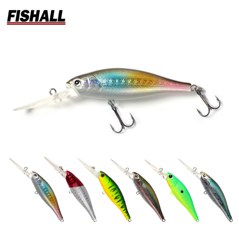 POINTER 60XD Deep Diver Minnow Shad 60mm 7g Floating Depth 2.0m Fishing Lure Wobbler for Bass Pike ► Photo 1/6