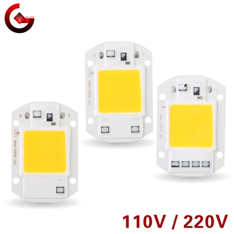 LED Chip 10W 20W 30W 50W 220V 110V COB Lamp Beads Smart IC No Need Driver LED Bulb for Flood Light Spotlight Diy Lighting ► Photo 1/6