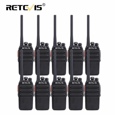 Rechargable Walkie Talkie PMR Radio 10pcs RETEVIS RT24 License-free PMR446 Radio 0.5W Hotel/Restaurant/Warehouse Walkie-Talkies ► Photo 1/6