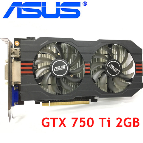 ASUS Graphics Card Original GTX 750 Ti 2GB 128Bit GDDR5 Video Cards for nVIDIA Geforce GTX 750Ti Used VGA Cards 1050 GTX750 TI ► Photo 1/5