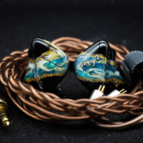 KINERA Freya 3BA+1DD Hybrid 4 Driver Unit HIFI In Ear Monitor Earbud With 2Pin Cable Earphone IEM Hand-painted Shell Headset ► Photo 1/6