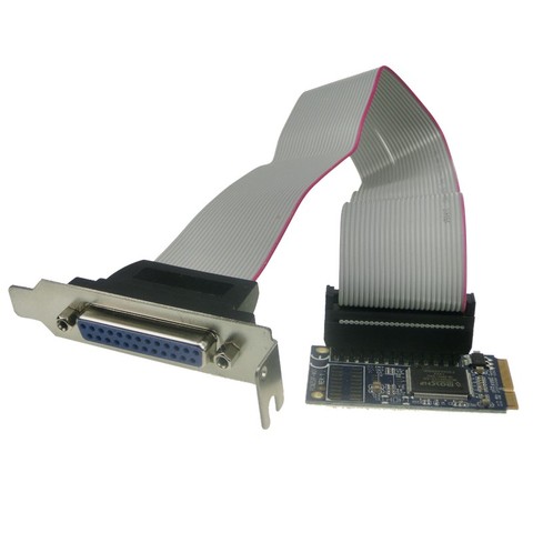 mini PCI-e to IEEE 1284 Parallel Card MINI PCI Express to DB25 Printer LPT Port Adapter for mini ITX Mini pcie converter card ► Photo 1/1