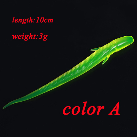 1pcs/lot soft lure bait Simulated Loach Jighead Swimbait Wobblers Artificial Tackle Silicone Worm Carp Jig Fishing 11cm 3g ► Photo 1/5