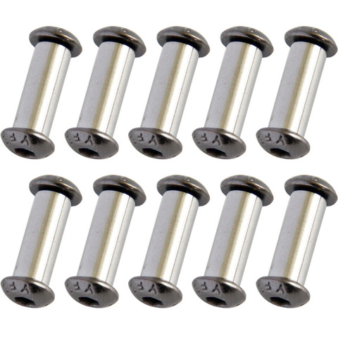 10pcs/lot Knife Handle Bolt Rivets Scale Screw Fastener Nut DIY Making Material Hex Head Screws ► Photo 1/6