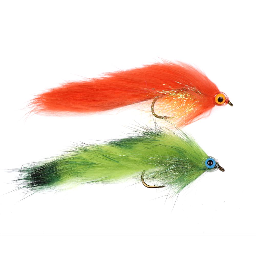 Tigofly 12 Pcs Colors Assorted Zonker Streamers Trout Fly Fishing