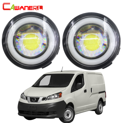 Cawanerl For Nissan NV200 2010-2015 Car 30W LED Fog Light Angel Eye Daytime Running Light DRL White H11 3000LM 12V 2 Pieces ► Photo 1/6