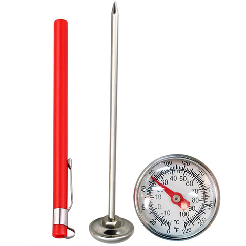 Stainless Steel Soil Thermometer Stem Read Dial Display 0-100 Degrees Celsius Range For Ground Compost Garden Supplies ► Photo 1/6
