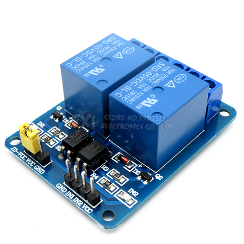 1PCS 5v 2 channel relay module with optocoupler Relay Output 2 way relay module for arduino Relays ► Photo 1/2