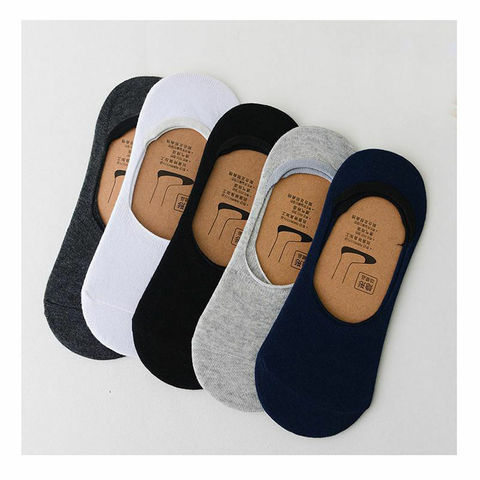 Cotton Invisible Unisex Low-cut Non-slip Men Sock Women Sock Boat