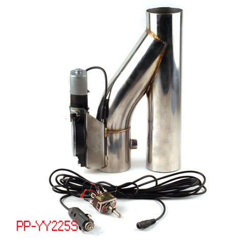 2 2.25 2.5 2.75 3 Inch SS Y Pipe Cutout Electric Turbo Muffler Exhaust with Bypass Valve Switch Button Car Accessories ► Photo 1/1