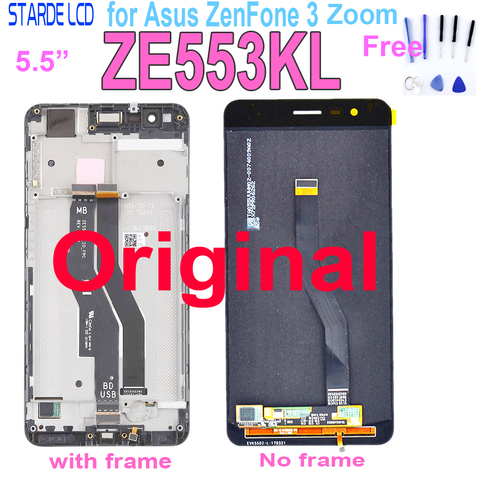 Original New LCD For ASUS Zenfone 3 Zoom ZE553KL Z01HDA LCD Display Touch Screen Digitizer Amoled 5.5