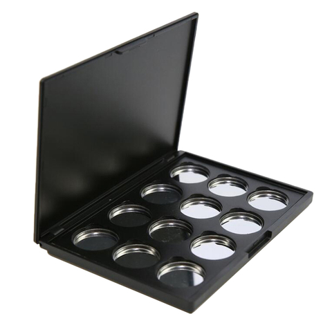 Magnetic Eyeshadow Makeup Palette Empty Blush Lipstick Container Case with 12Pcs 26mm Round Metal Pans ► Photo 1/6