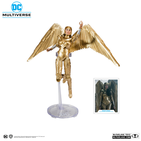 Mcfarlane 16cm DC Justice League Golden Wonder Woman 2 Action Figure Collection Toy Doll Gift For Kids ► Photo 1/4