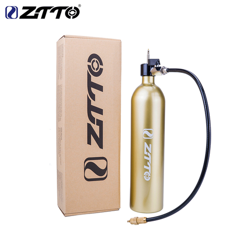 ZTTO Tubeless Tire Inflator Tyre Air Booster Air bottle with valve Gas Cylinder 1.15L for MTB road bike tubeless 29