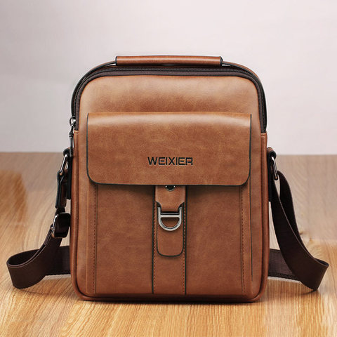 men bags shoulder crossbody leather shoulder bags high quality messenger bag male bolsas men business tote handbag black ► Photo 1/6