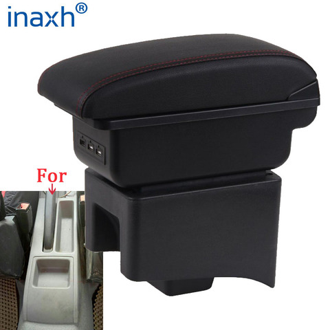 For Volkswagen POLO Armrest  For VW POLO AMEO Car Armrest box Retrofit parts Storage box car accessories Interior with USB LED ► Photo 1/6