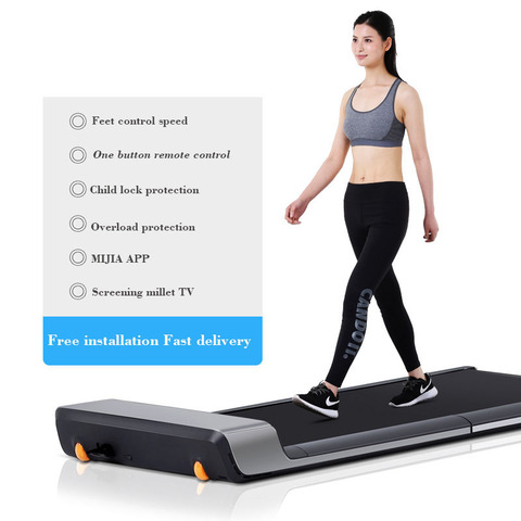 Indoor Mini Treadmill Fitness For Home Without Handrail Electrical Mute Smart Foldable Walking Machine Body Building Equipment ► Photo 1/6