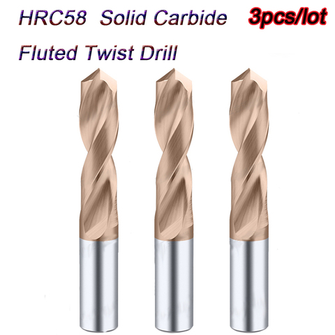 Carbide Alloy Drill Tungsten Steel Super Hard Twist Bit Straight Handle Solid Monolithic Drill For Metal CNC Lathe Machining ► Photo 1/4