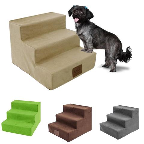 3Layers Pet Dog Stairs Steps Indoor Dog House Stairs Ramp Ladder Portable Cat Climbing Ladder for Small Dog Cat Pet 30*38*40cm ► Photo 1/6