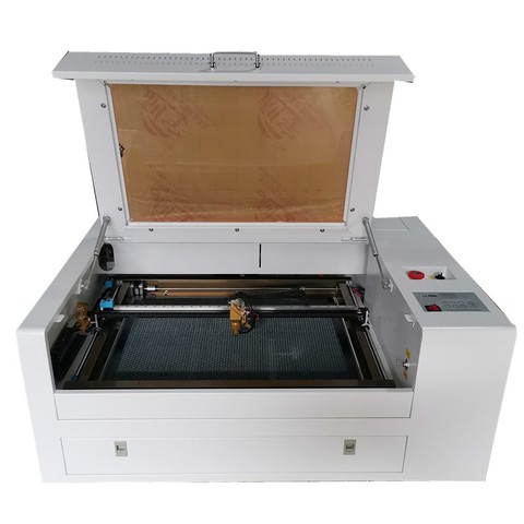 New model White 4060 laser engraivng machine with 50w laser tube and auto up nd down have good price ► Photo 1/6