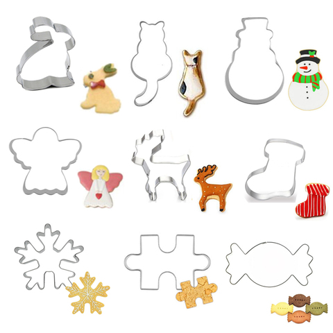 30 Styles Cookie Cutters Tools Fondant Biscuit Cutter Mold Pastry Cake Forms Gingerbread House Christmas Baking Decorating Tools ► Photo 1/6