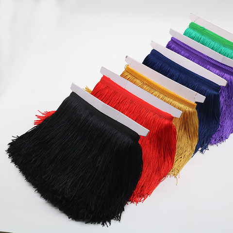 15cm Wide Tassel Fringe Trim Lace Polyerter Fibbon Fringes For Sewing Curtains Dress Tassels Trimmings Braid Accessories Crafts ► Photo 1/6