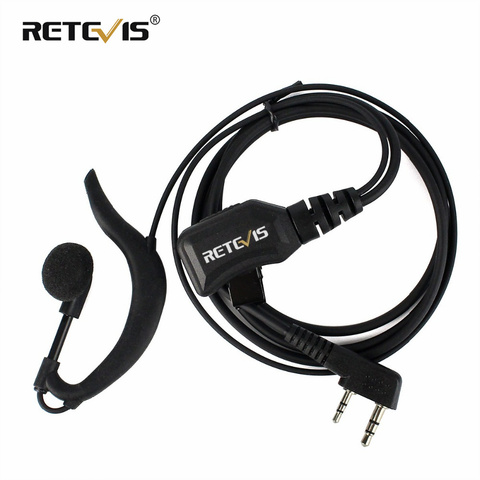 G Type Adjustable Volume Earpiece PU Wire 2Pin PTT Headphone For Kenwood BaoFeng UV-5R UV-82 BF888S Retevis RT5R H777 RT5 RT7 ► Photo 1/6