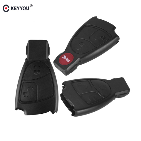 KEYYOU Replacements 2/3/4 Buttons Remote Car Key Fob Case Cover Shell For Mercedes Benz B C E ML S CLK CL Smart Key ► Photo 1/5