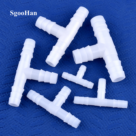 5~200pcs 4~12mm White PE Tee Connector Aquarium Tank Adapter Air Pump Hose Pagoda Joints Garden Irrigation Water Pipe Connectors ► Photo 1/6