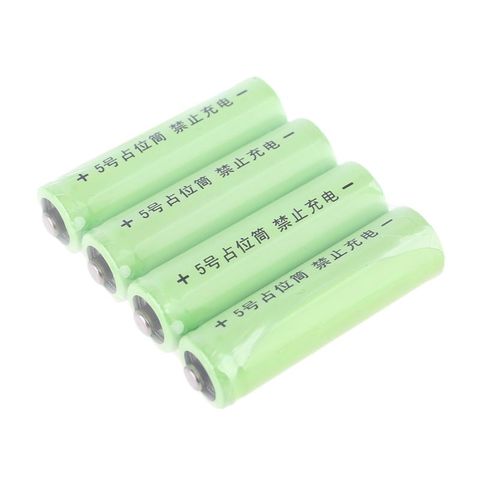 4Pcs No Power AA Dummy Fake Battery Setup Shell Placeholder Cylinder Conductor only fake box ► Photo 1/6