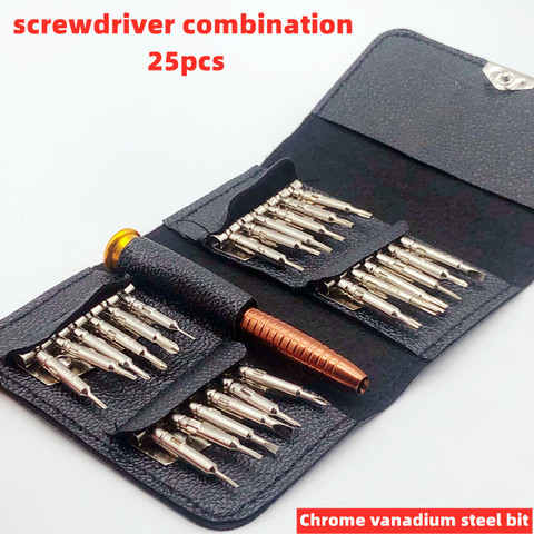 25pcs screwdriver screwdriver set mobile phone repair multifunctional hand tool precision instrument electronic DIY kit bit rda ► Photo 1/6