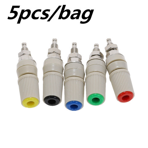 5pcs/bag  M5*48 Pure Copper Terminal 5mm Banana Socket Terminal Grounding Column Plug Socket Test Terminal 30A High Current ► Photo 1/6