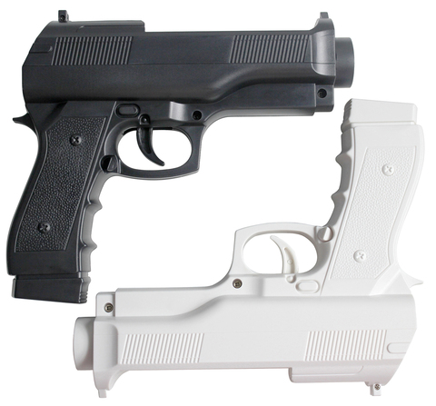 OSTENT 2 x Light Gun Pistol Shooting Sport Video Game for Nintendo Remote Controller ► Photo 1/6