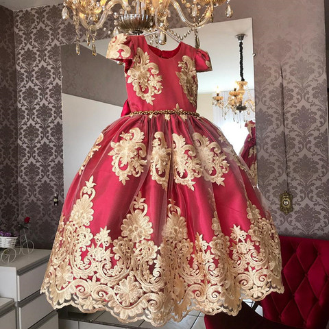 Girls Christmas Dress Elegant Wedding Dresses Birthday New Year Costume Pageant Party Clothes Kids Dresses For Girls 4-10Y ► Photo 1/6