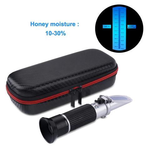 yieryi handheld Honey moisture meter 10-30% Honey water Refractometer with calibration atc refractometer ► Photo 1/6