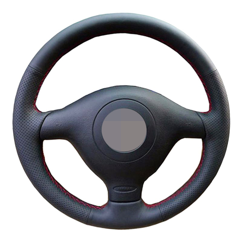 Black Steering Wheel Cover Soft Artificial Leather Steering Wheel Cover for Volkswagen VW Golf 4 Mk4 Old VW Passat B5 ► Photo 1/6