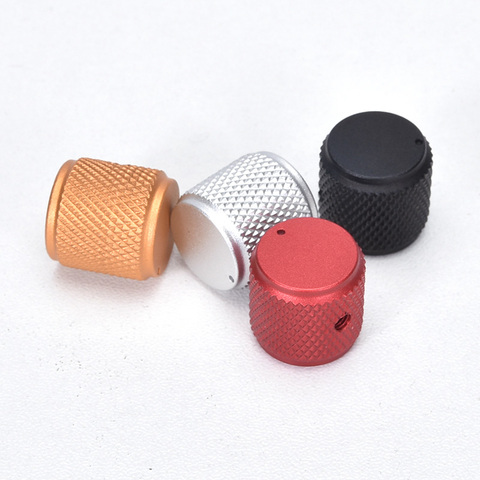 Aluminum Knobs Sand Blast Knurling Knob Solid Machined Metal Knob Potentiometer Knobs Volume Audio Adjustment Knob ► Photo 1/4